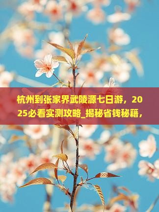 杭州到张家界武陵源七日游