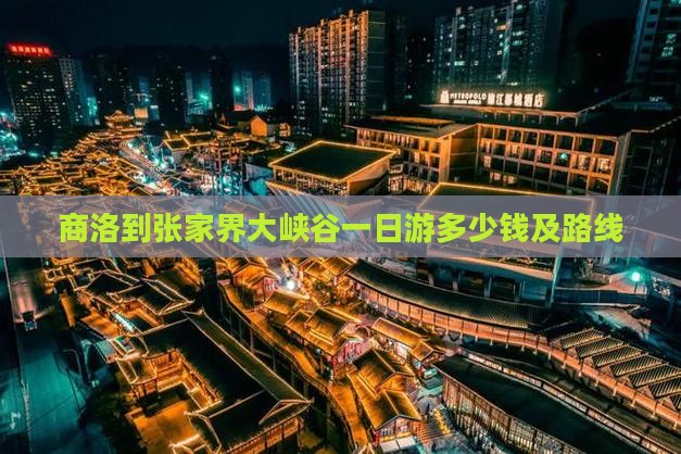 商洛到张家界大峡谷一日