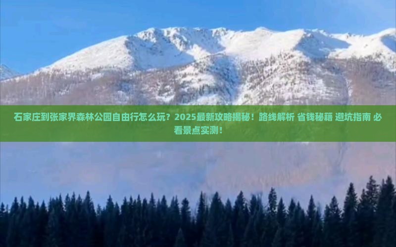 石家庄到张家界森林公园自由行
