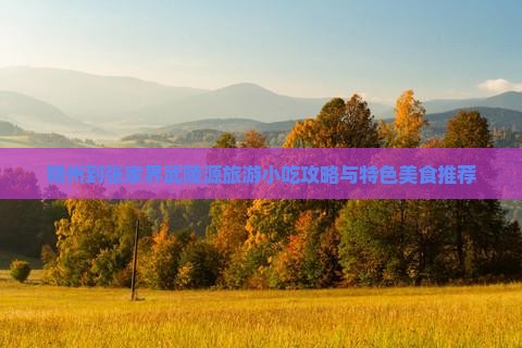 朔州到张家界武陵源旅游小吃
