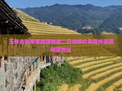 玉林去张家界玻璃栈道二日游 玉林去张家界玻璃栈道二日游