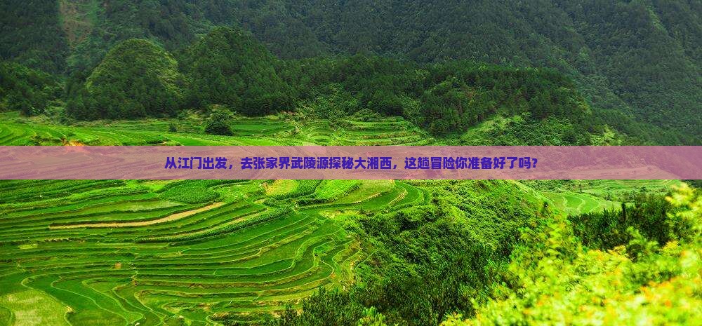 江门去张家界武陵源攻略