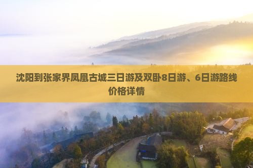 沈阳到张家界凤凰古城三日游