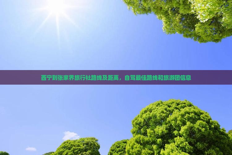 西宁到张家界旅行社