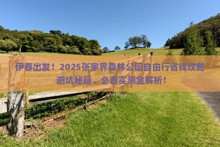 伊春到张家界森林公园自由行