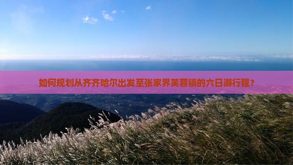 齐齐哈尔去张家界芙蓉镇六日游