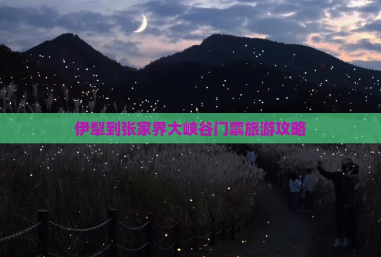伊犁到张家界大峡谷门票