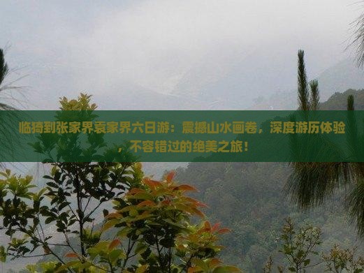 临猗到张家界袁家界六日游