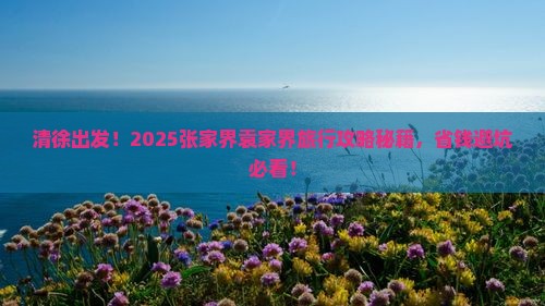 清徐到张家界袁家界旅行社