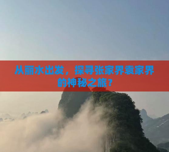 丽水去张家界袁家界旅行社