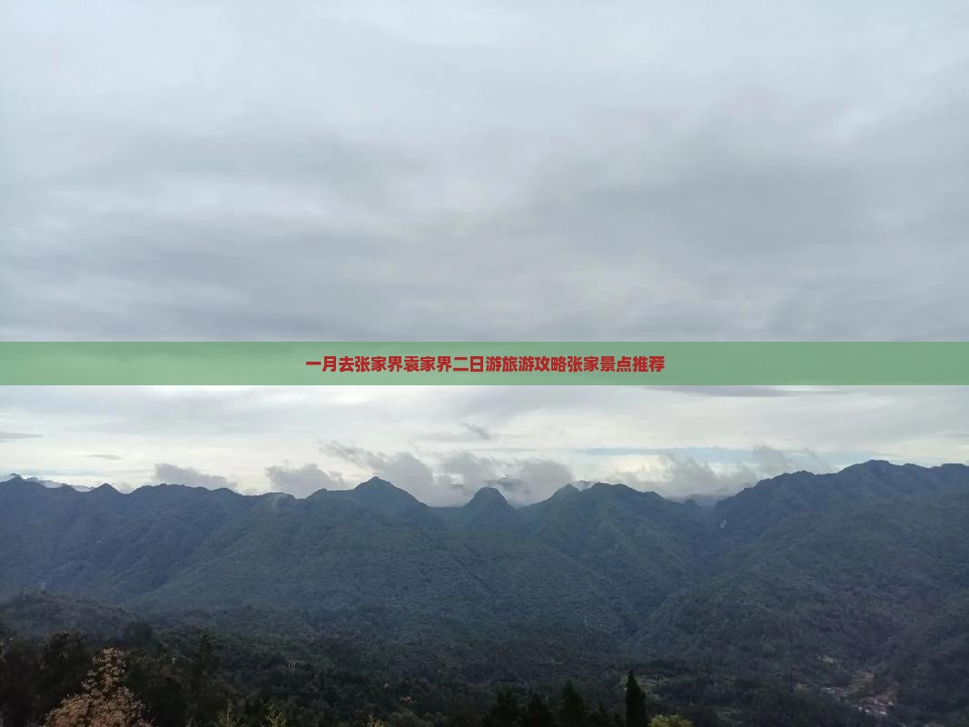 一月去张家界袁家界二日游 一月去张家界袁家界二日游