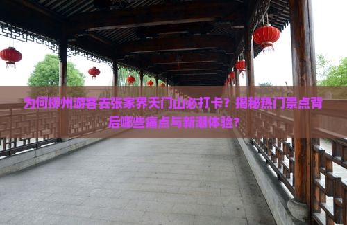 柳州去张家界天门山必去地