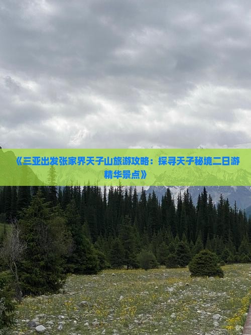 三亚到张家界天子山二日游
