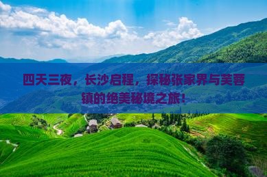 长沙到张家界芙蓉镇四日游