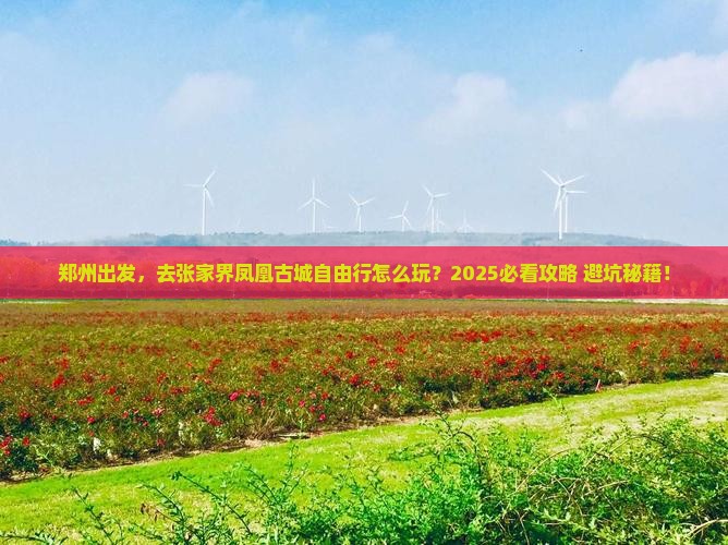郑州到张家界凤凰古城自由团
