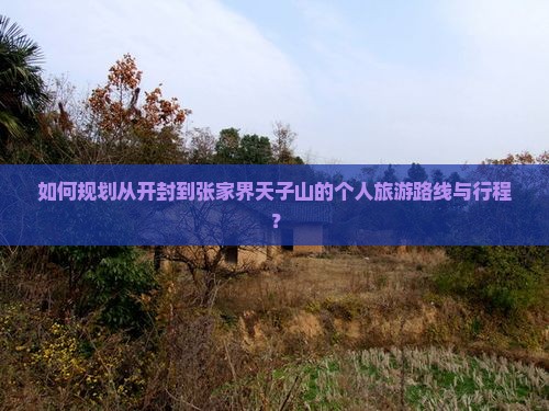 开封到张家界天子山个人游