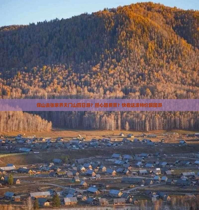 保山去张家界天门山四日游