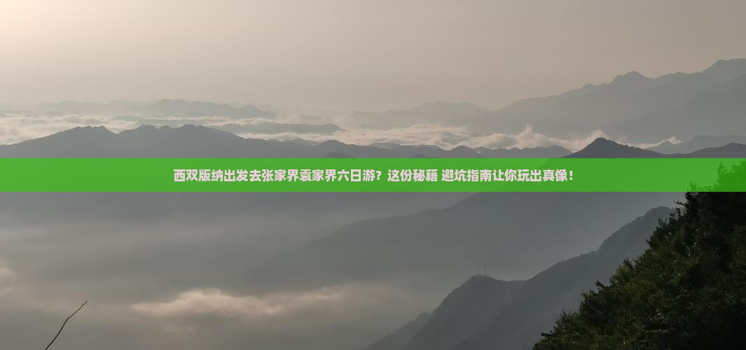 西双版纳去张家界袁家界六日游