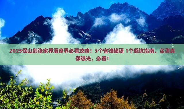 保山到张家界袁家界景点