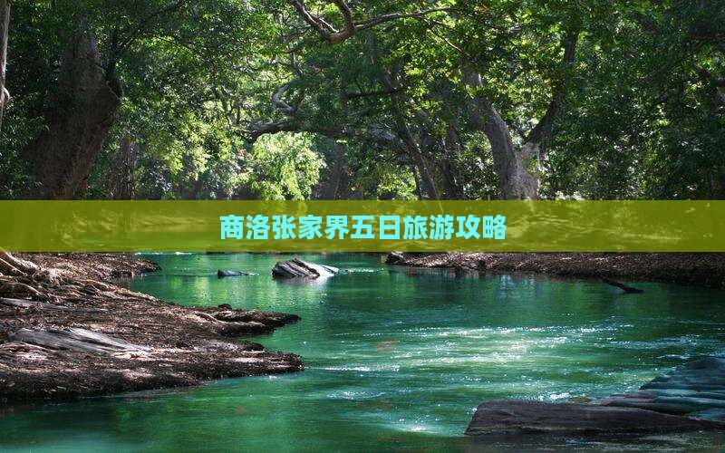 商洛去张家界玻璃栈道五日游