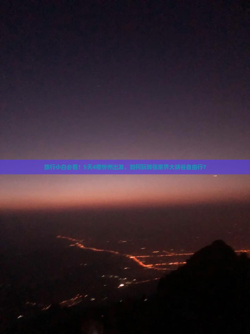 忻州去张家界大峡谷自由团