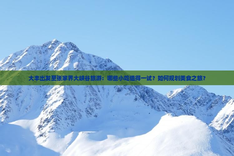 大丰去张家界大峡谷旅游小吃 大丰去张家界大峡谷旅游小吃