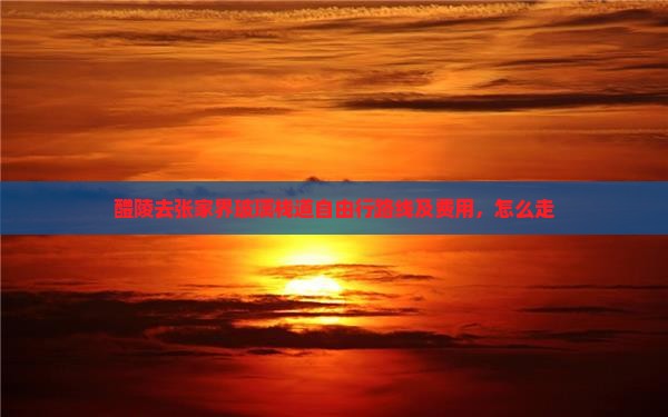 醴陵去张家界玻璃栈道自由行