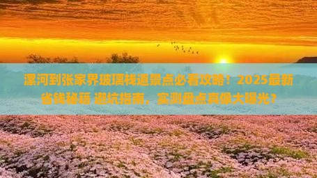 漯河到张家界玻璃栈道景点