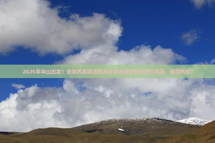中山到张家界武陵源旅行社