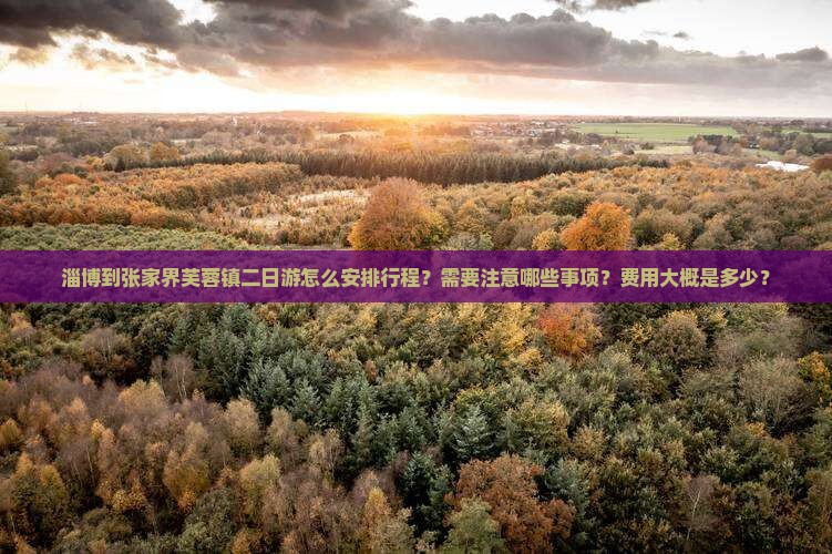淄博到张家界芙蓉镇二日游