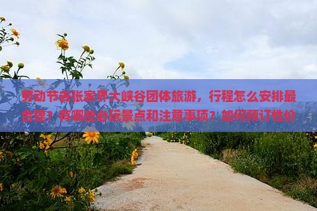 劳动节去张家界大峡谷团体旅游