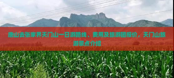 唐山去张家界天门山一日