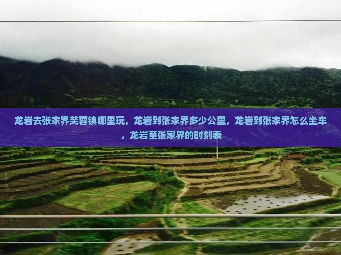 龙岩去张家界芙蓉镇哪里玩