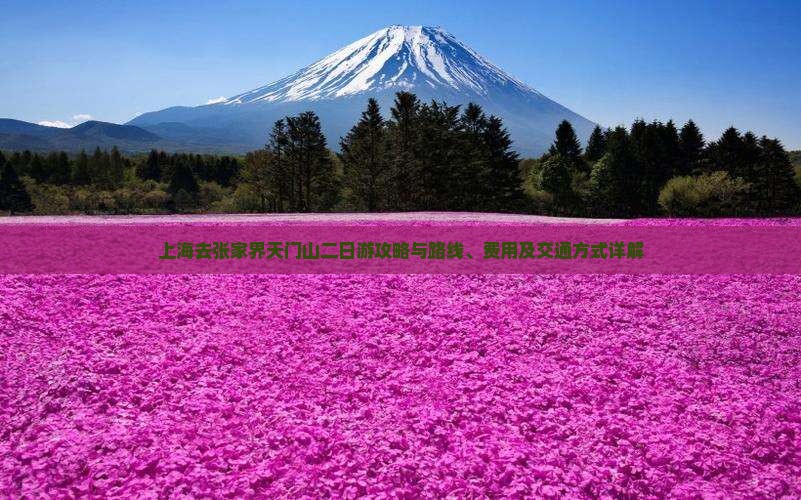上海去张家界天门山二日游攻略与路线、费用及交通方式详解