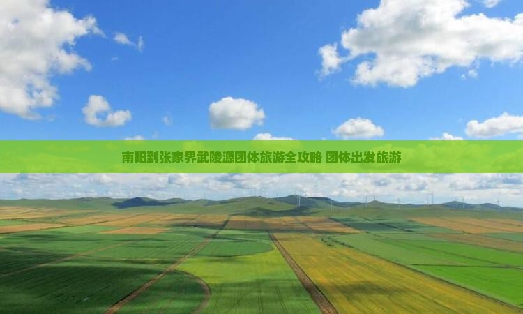 南阳到张家界武陵源团体旅游全攻略 团体出发旅游