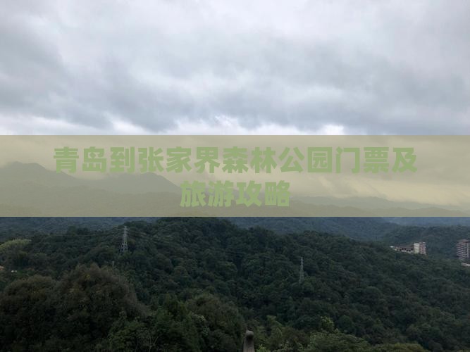 青岛到张家界森林公园门票及旅游攻略