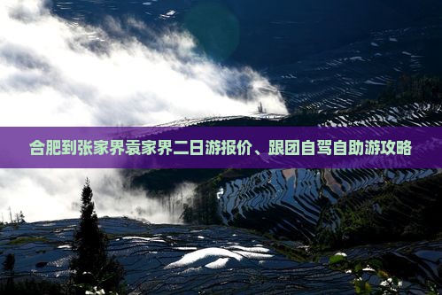 合肥到张家界袁家界二日游报价、跟团自驾自助游攻略