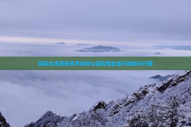 探索北海至张家界森林公园完整自由行攻略与行程