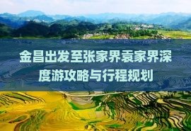 金昌出发至张家界袁家界深度游攻略与行程规划
