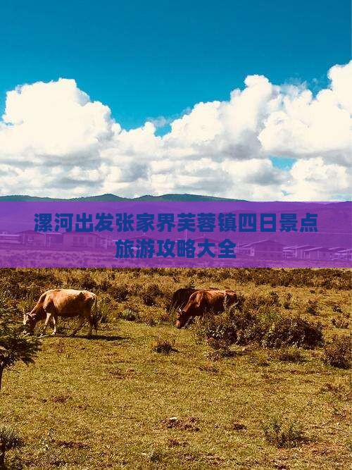 漯河出发张家界芙蓉镇四日景点旅游攻略大全