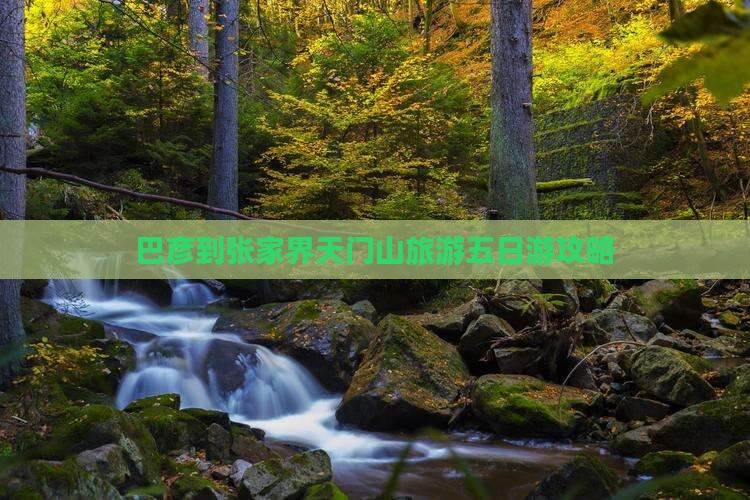 巴彦倬尔到张家界天门山五日游