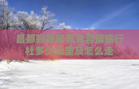 昌都到张家界芙蓉镇旅行社