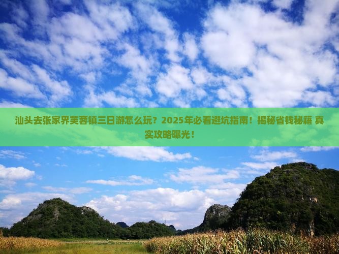 汕头去张家界芙蓉镇三日游