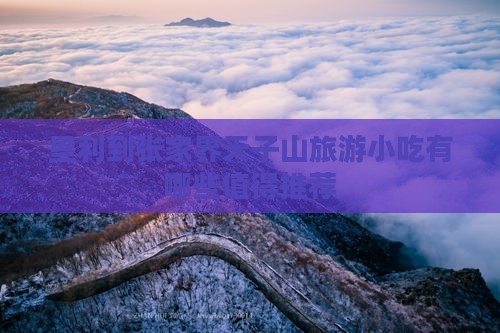 垦利到张家界天子山旅游小吃