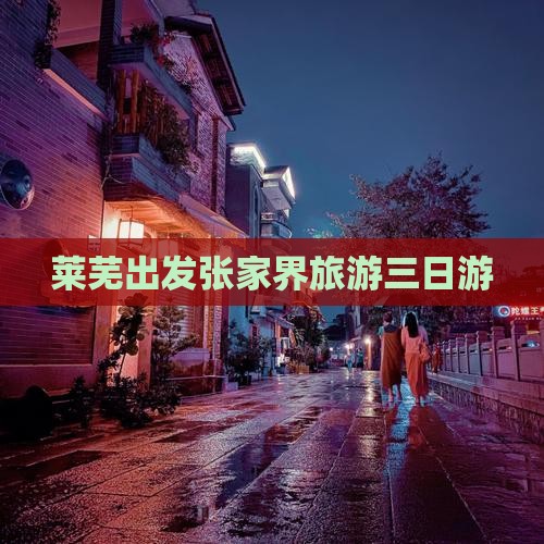 莱芜到张家界三日游