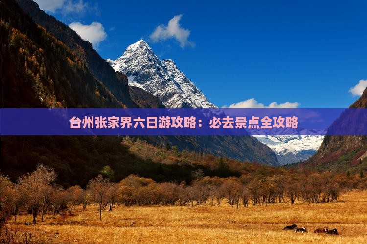台州到张家界六日游