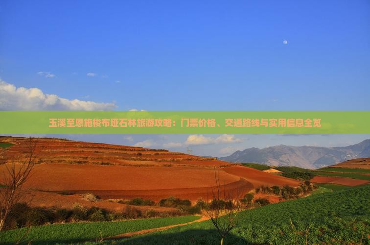 玉溪至恩施梭布垭石林旅游攻略：门票价格、交通路线与实用信息全览