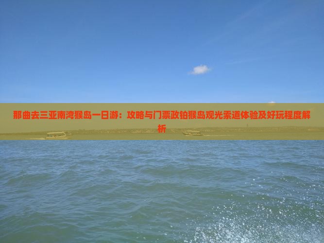 那曲去三亚南湾猴岛一日游：攻略与门票政铂猴岛观光索道体验及好玩程度解析
